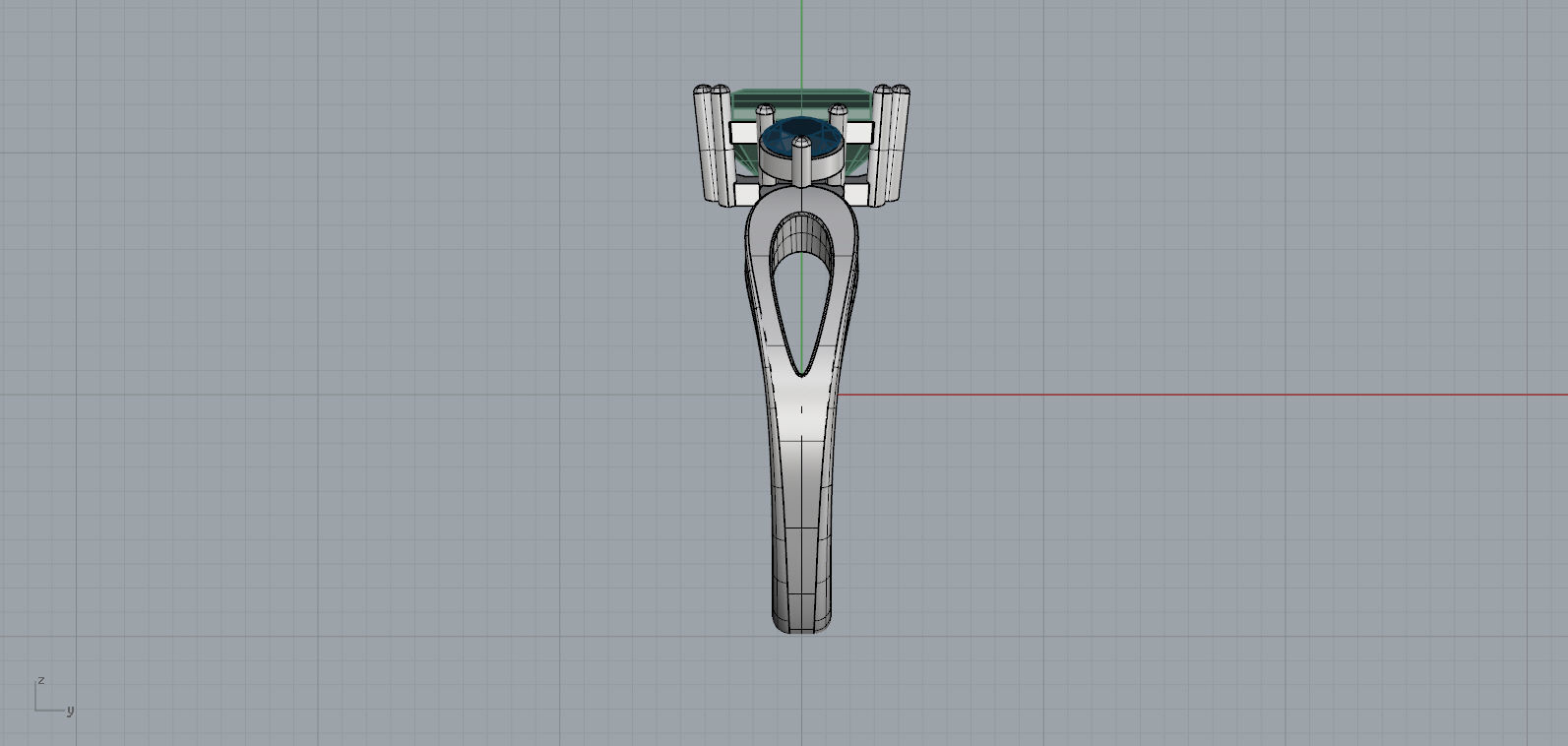  Ring Emerald  3D print model_4