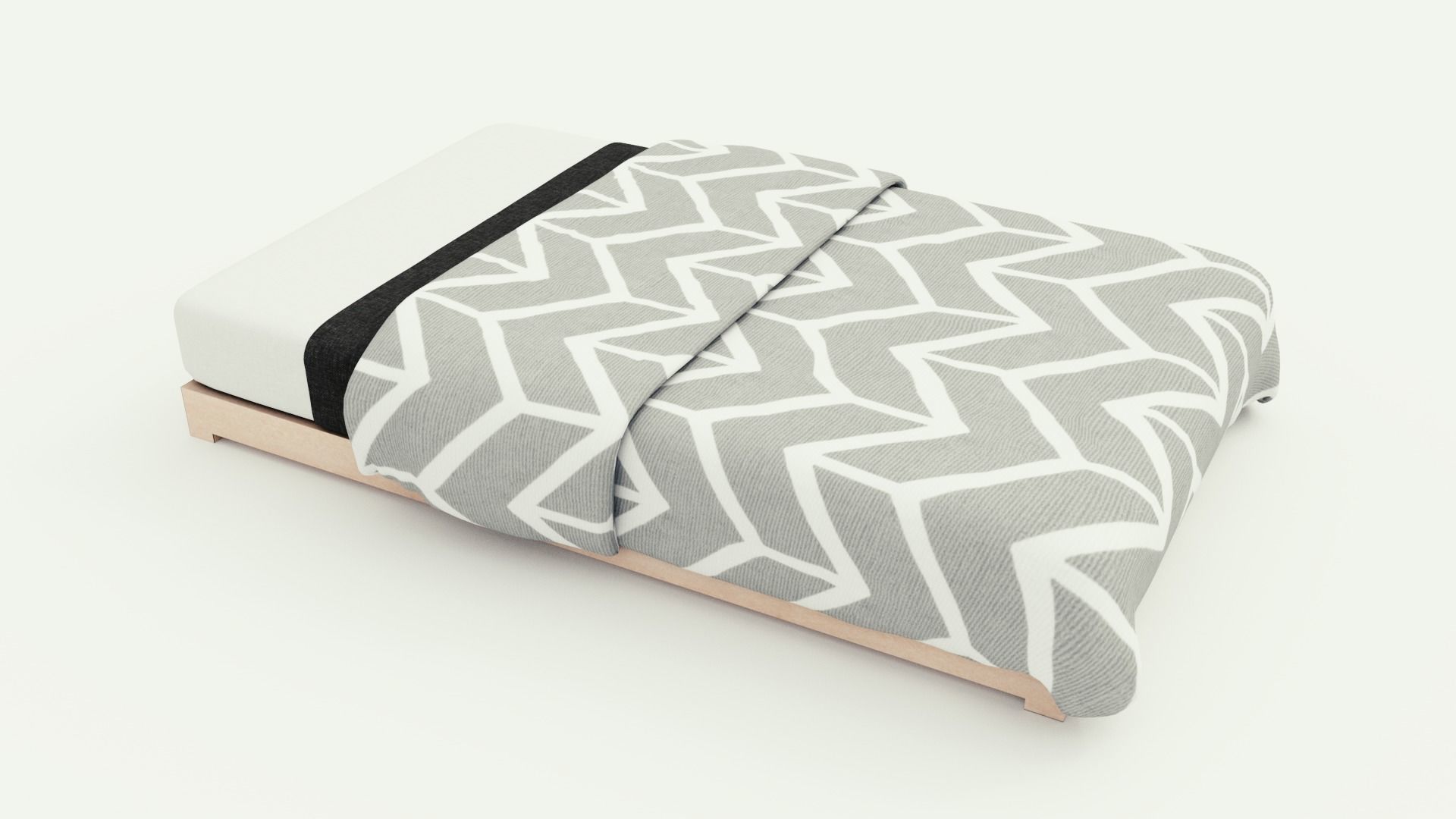 Motel with interior Low-poly 3D model_18