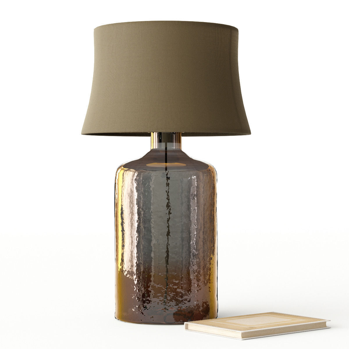 Pottery Barn  Clift Glass Table Lamp Base - Espresso 3D model_3
