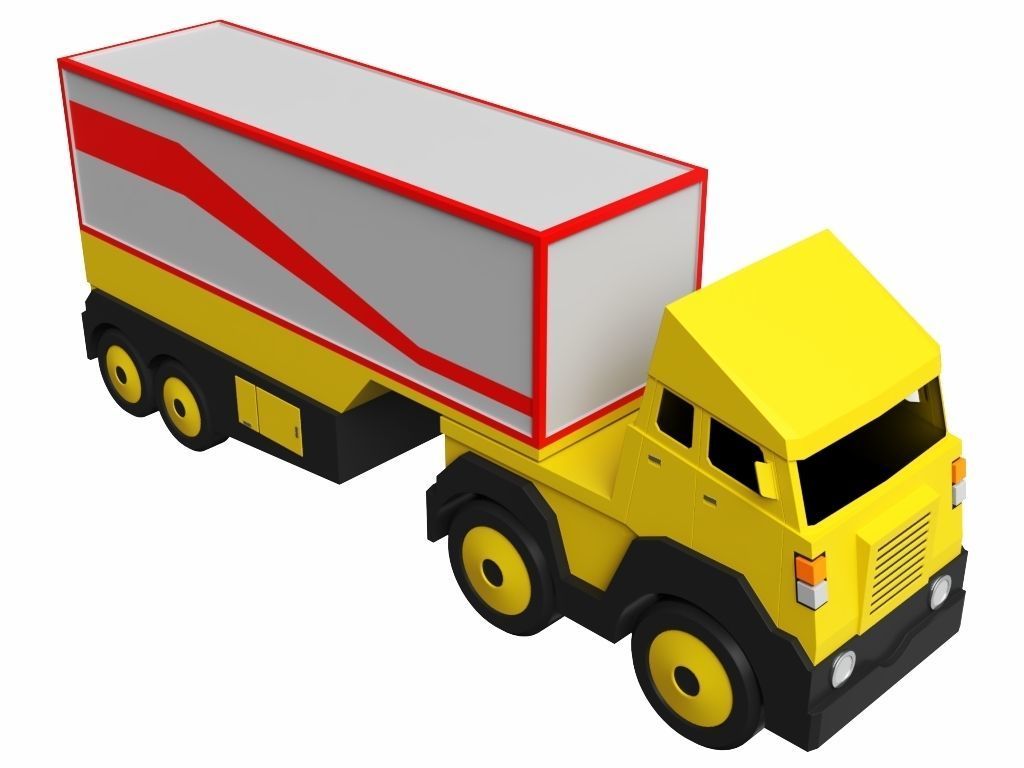Toy Trailer 3D model_8