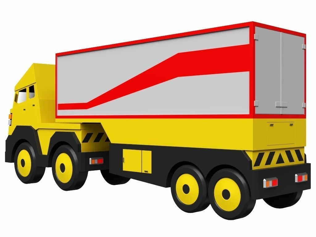 Toy Trailer 3D model_4