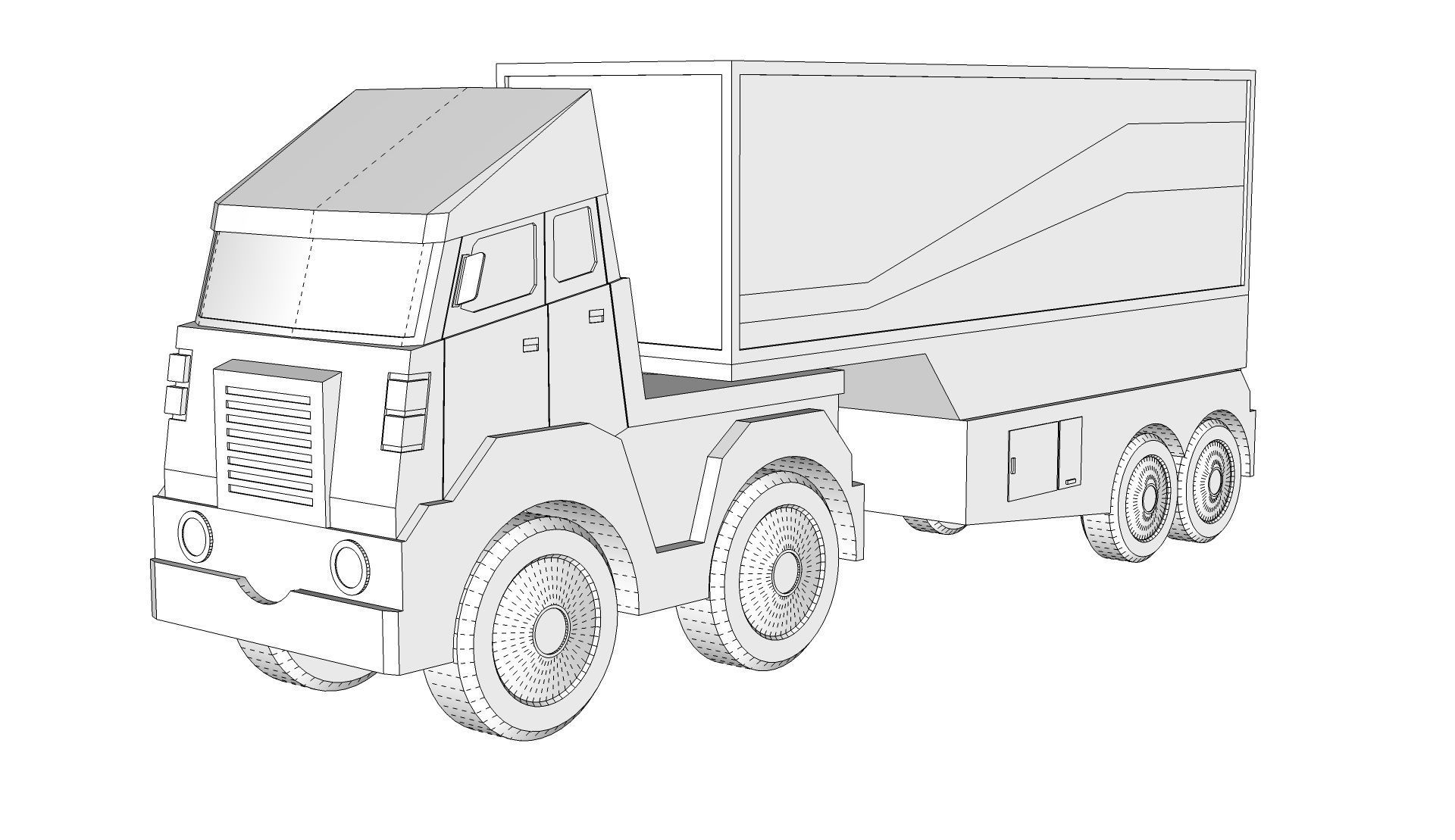 Toy Trailer 3D model_15