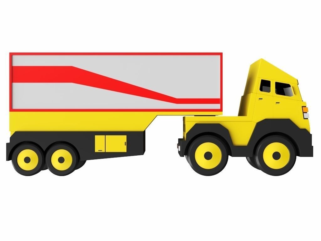 Toy Trailer 3D model_1