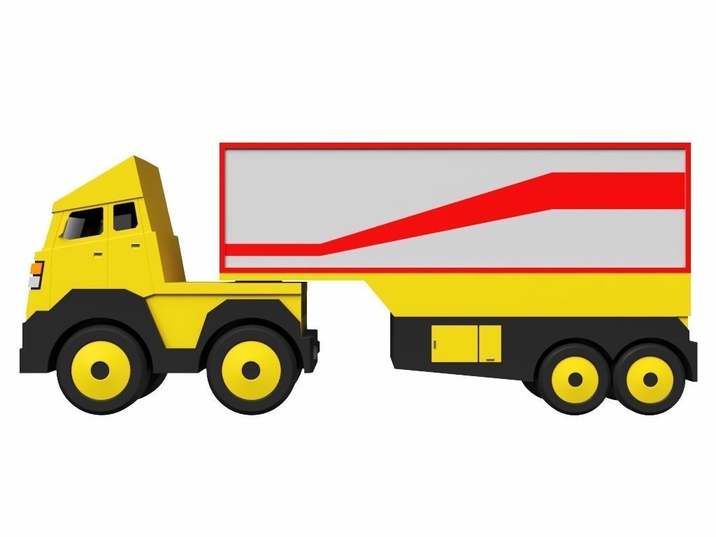 Toy Trailer 3D model_5