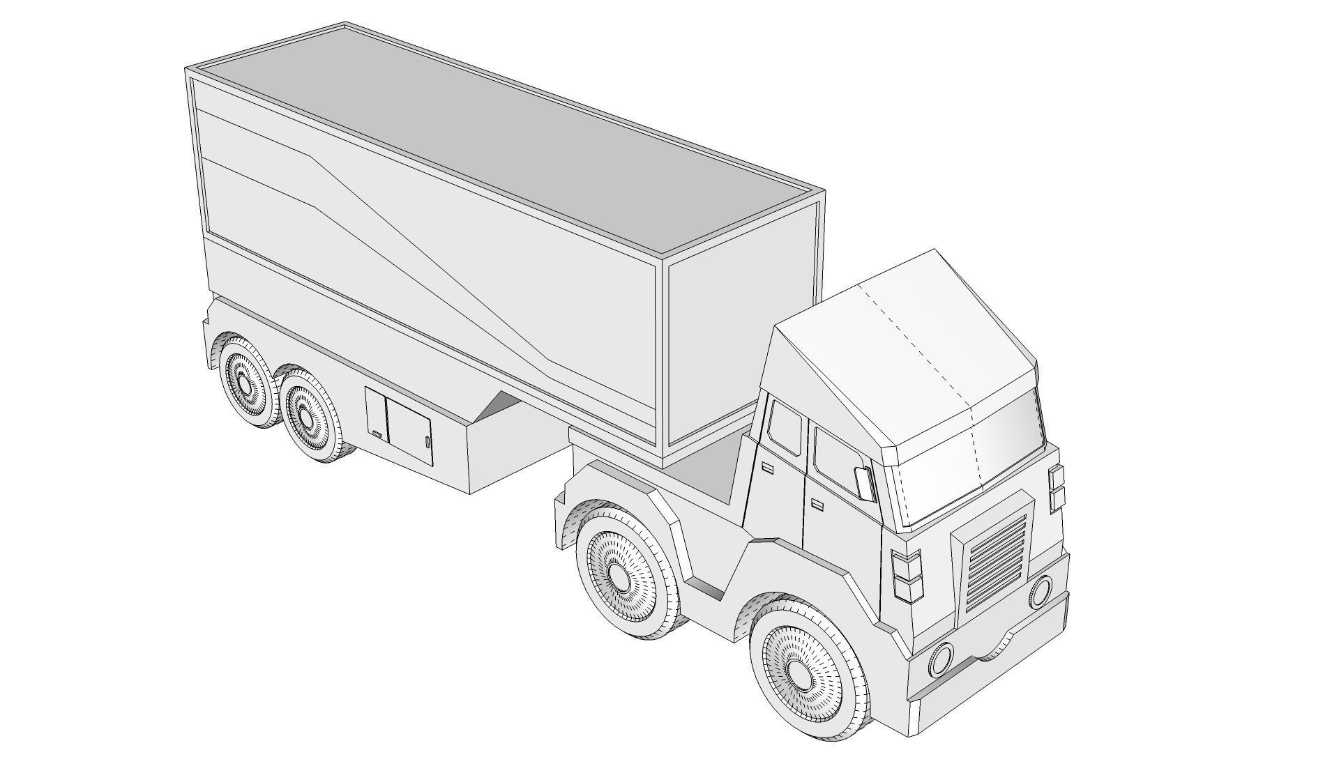 Toy Trailer 3D model_13