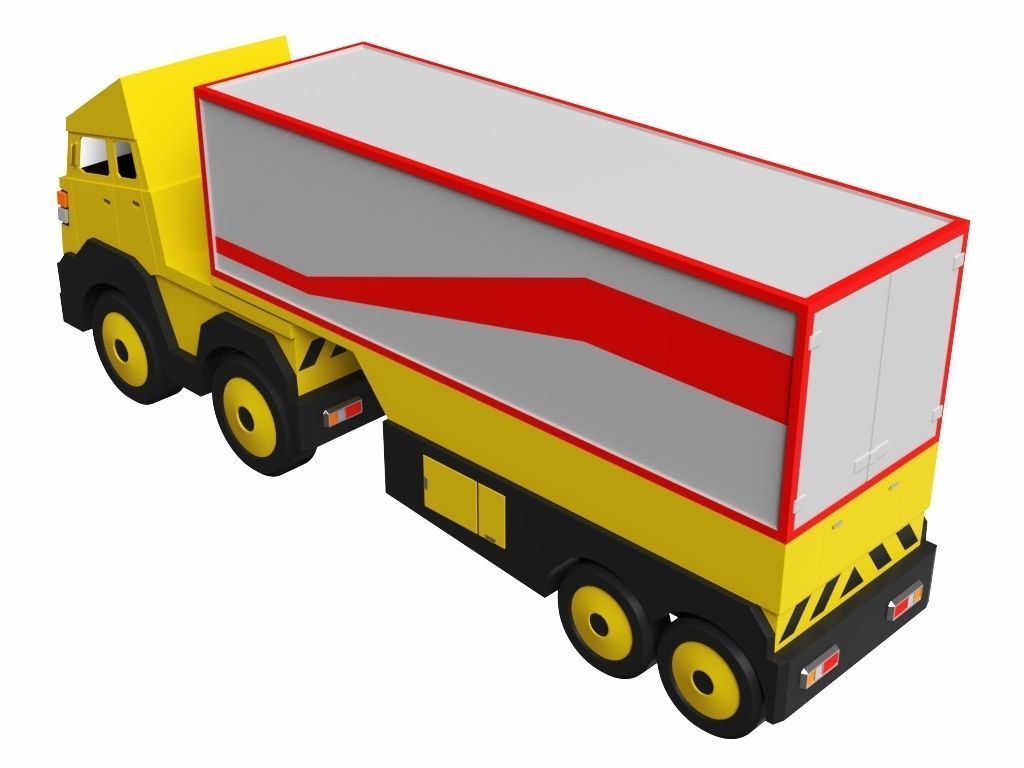 Toy Trailer 3D model_9