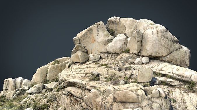 MOUNTAIN ROCKS 7 Low-poly 3D model