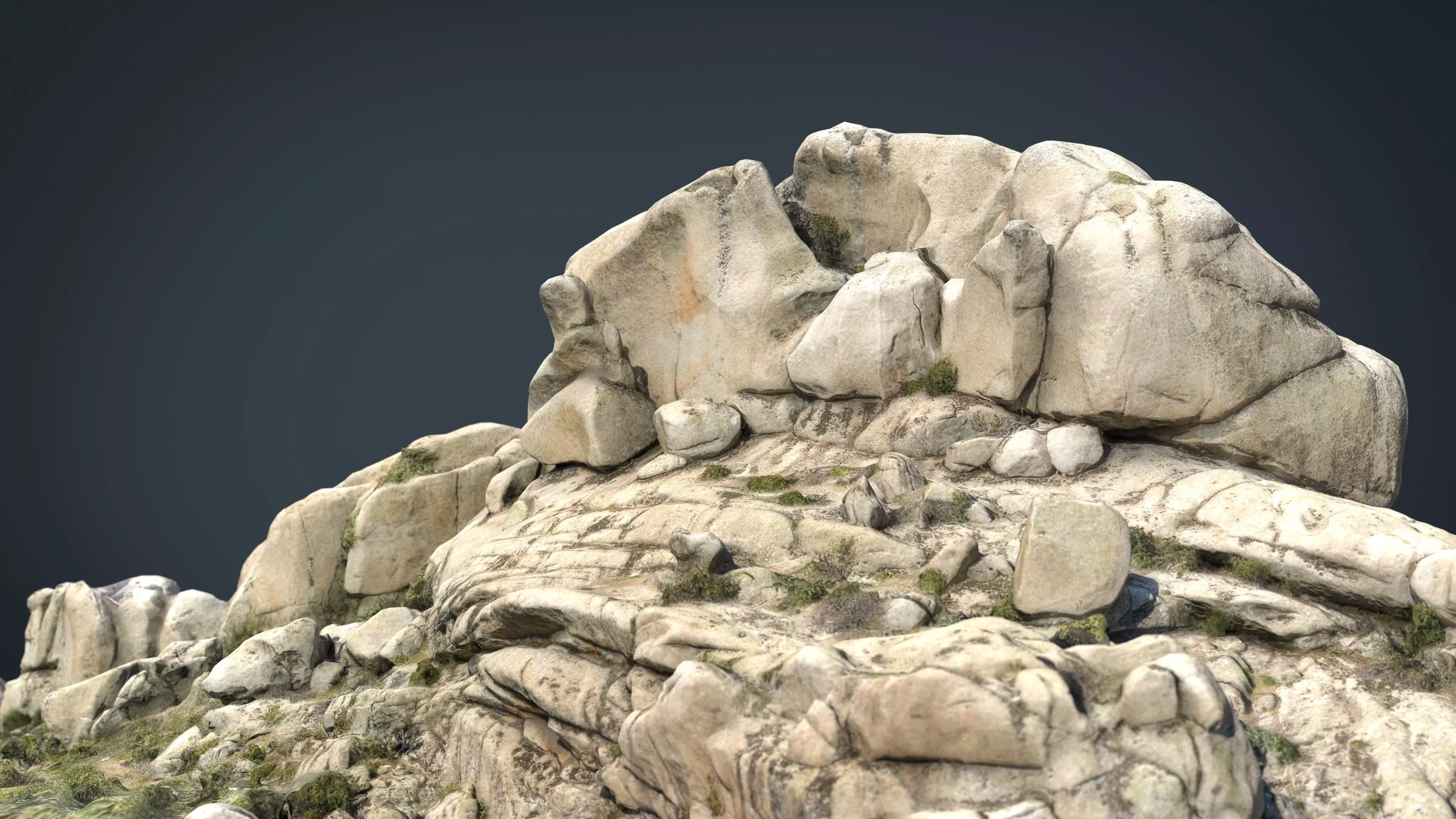 MOUNTAIN ROCKS 7 Low-poly 3D model_0
