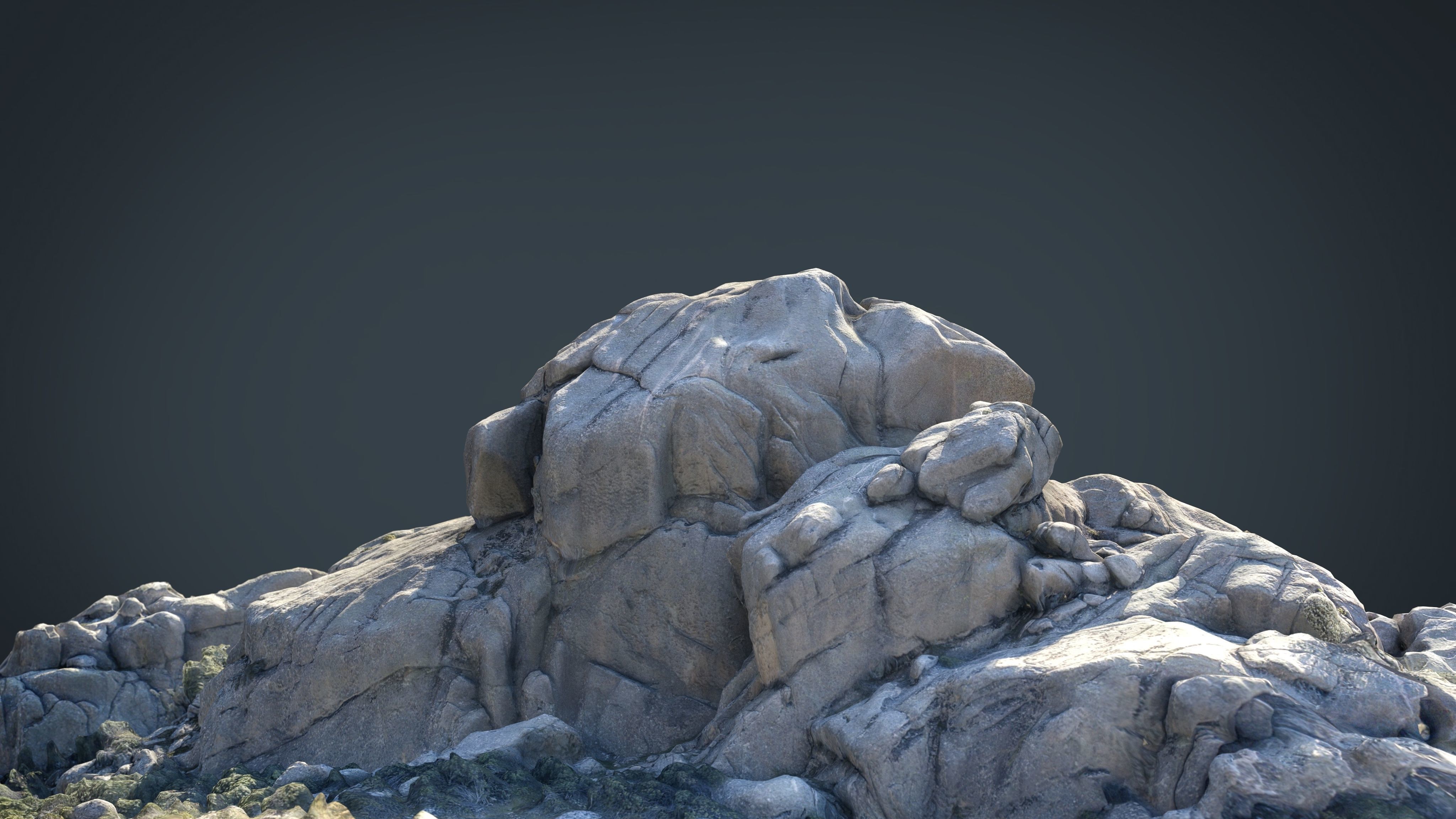 MOUNTAIN ROCKS 7 Low-poly 3D model_3