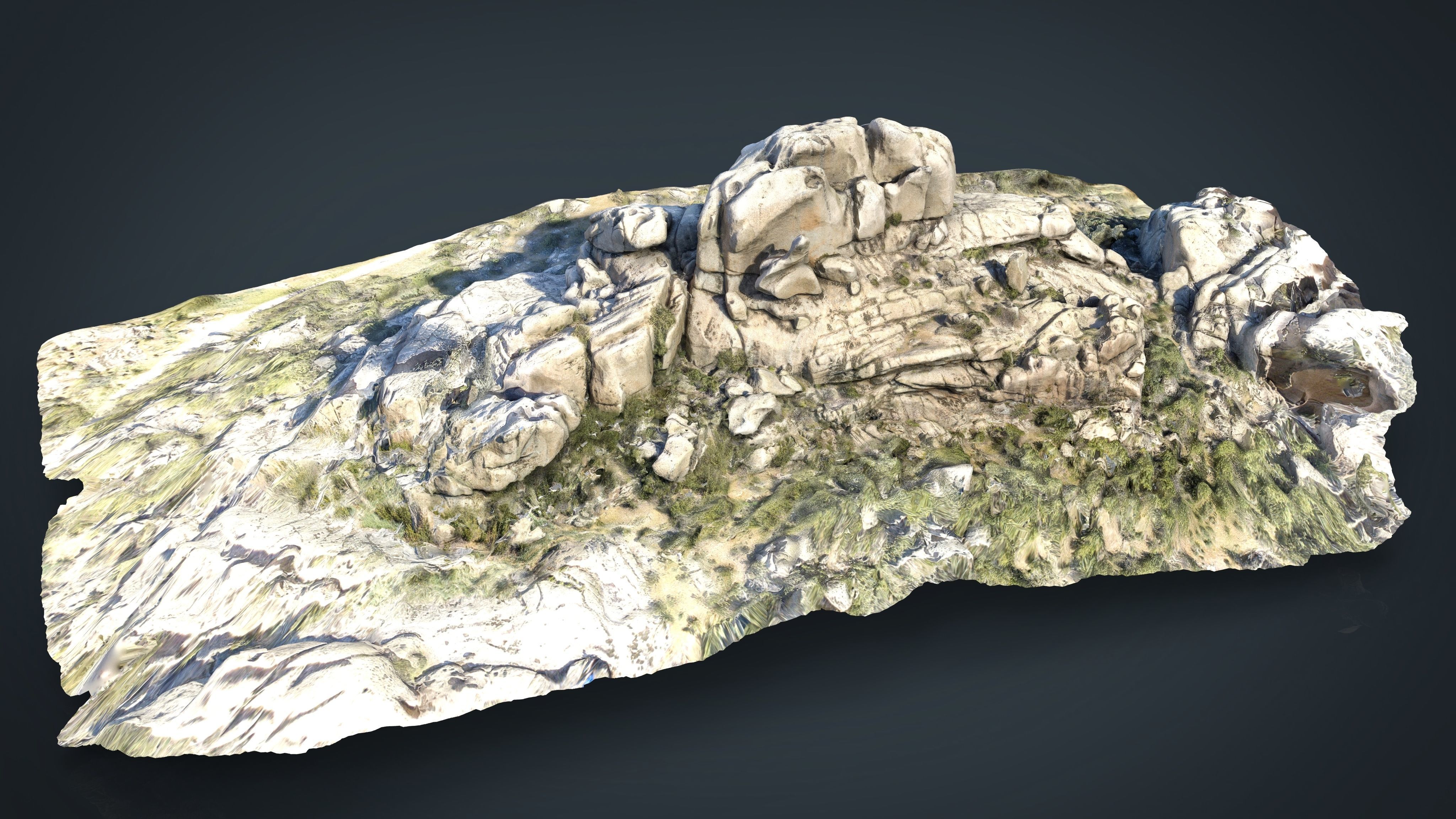 MOUNTAIN ROCKS 7 Low-poly 3D model_4