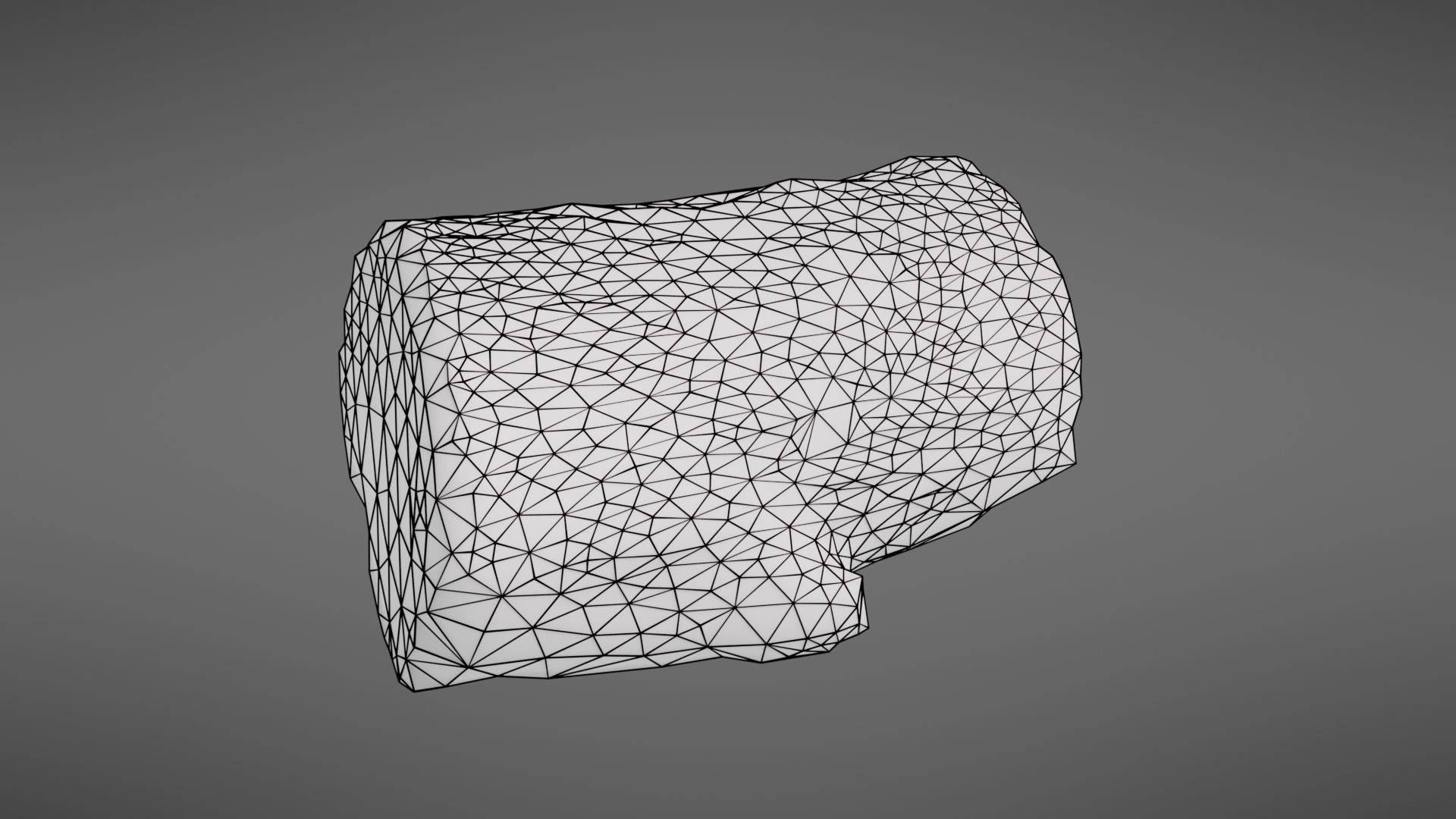 Wood log Low-poly 3D model_28