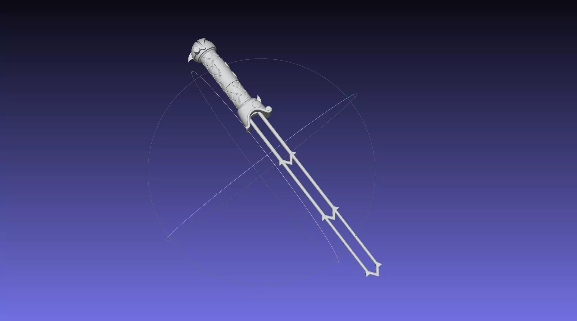 How To Train Your Dragon Hickup Printable Flamesword 3D print model_0