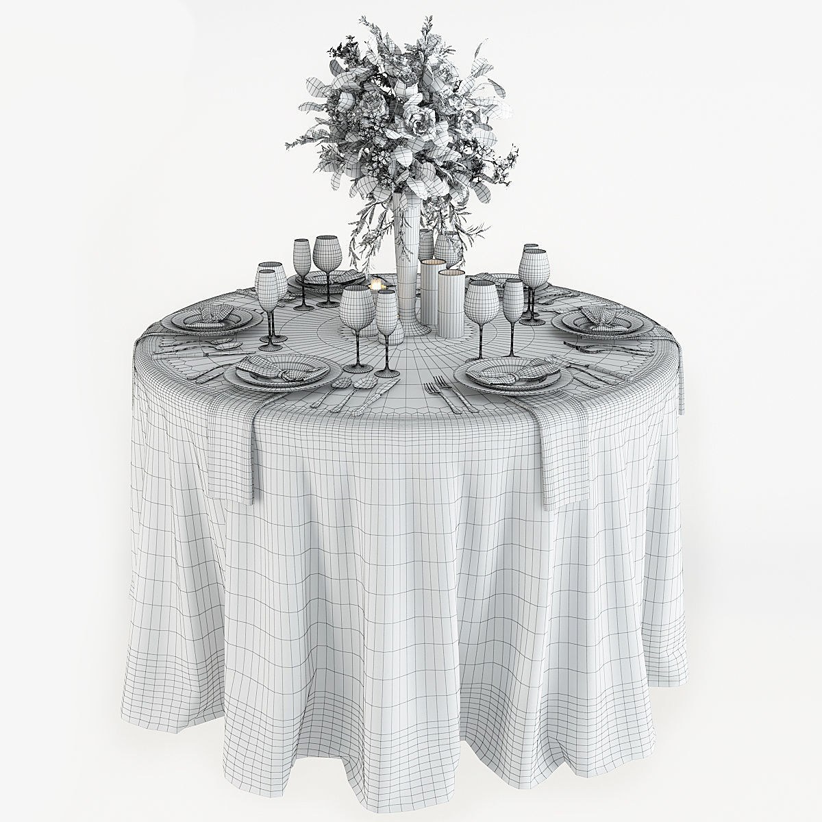 Table Setting 3D model_6