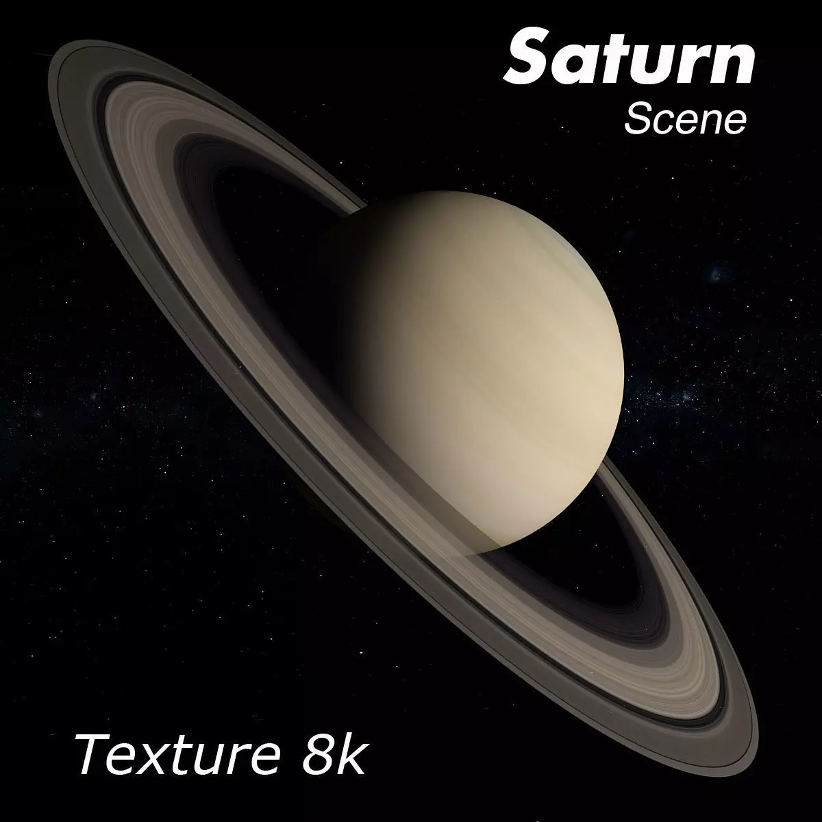 Saturn Scene 3D model