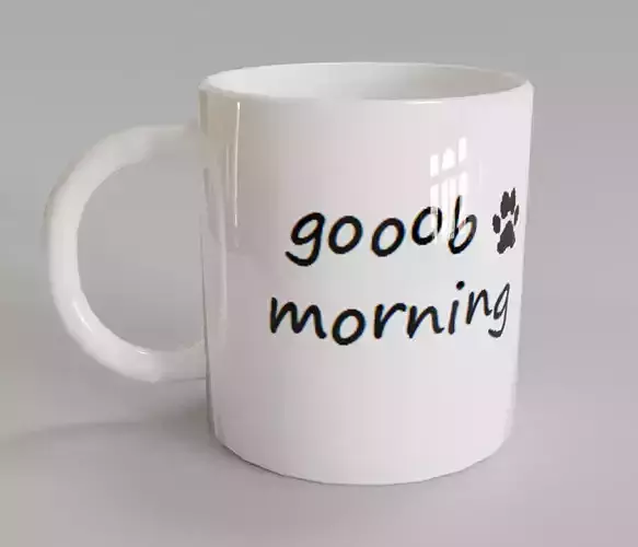 Mug coffee Low-poly 3D model