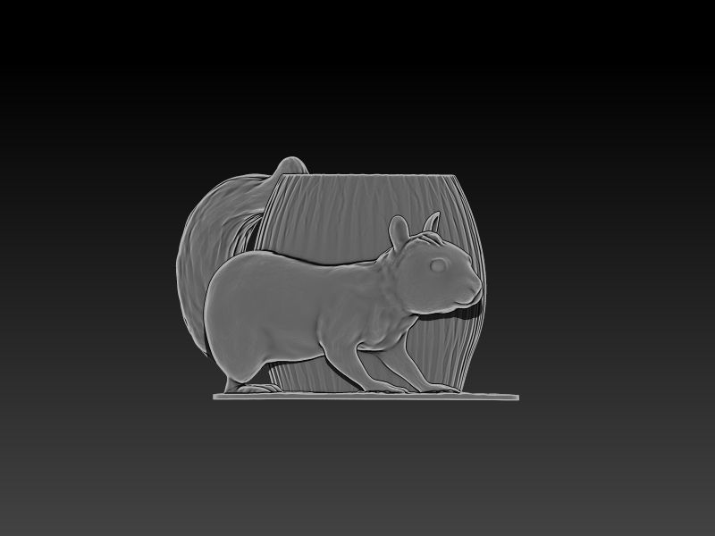 Squirrel Mug 3D print model_7