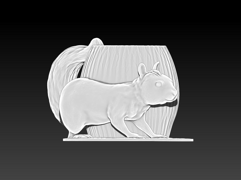 Squirrel Mug 3D print model_3