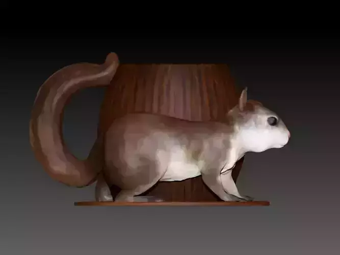 Squirrel Mug 3D print model