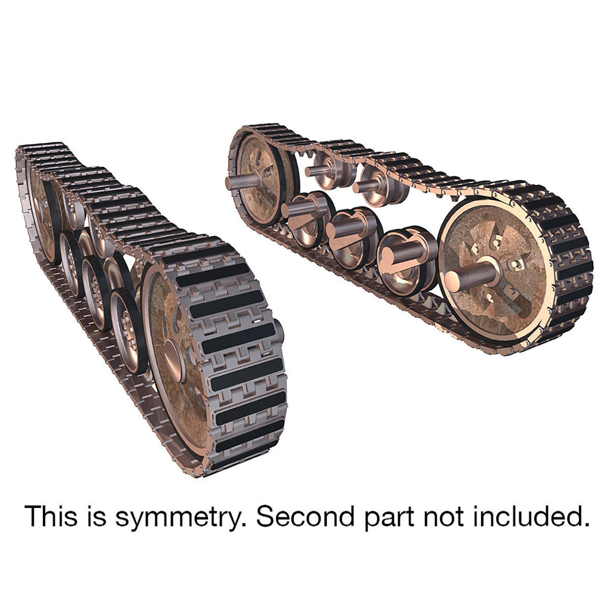 Continuous tracks 3D model_7