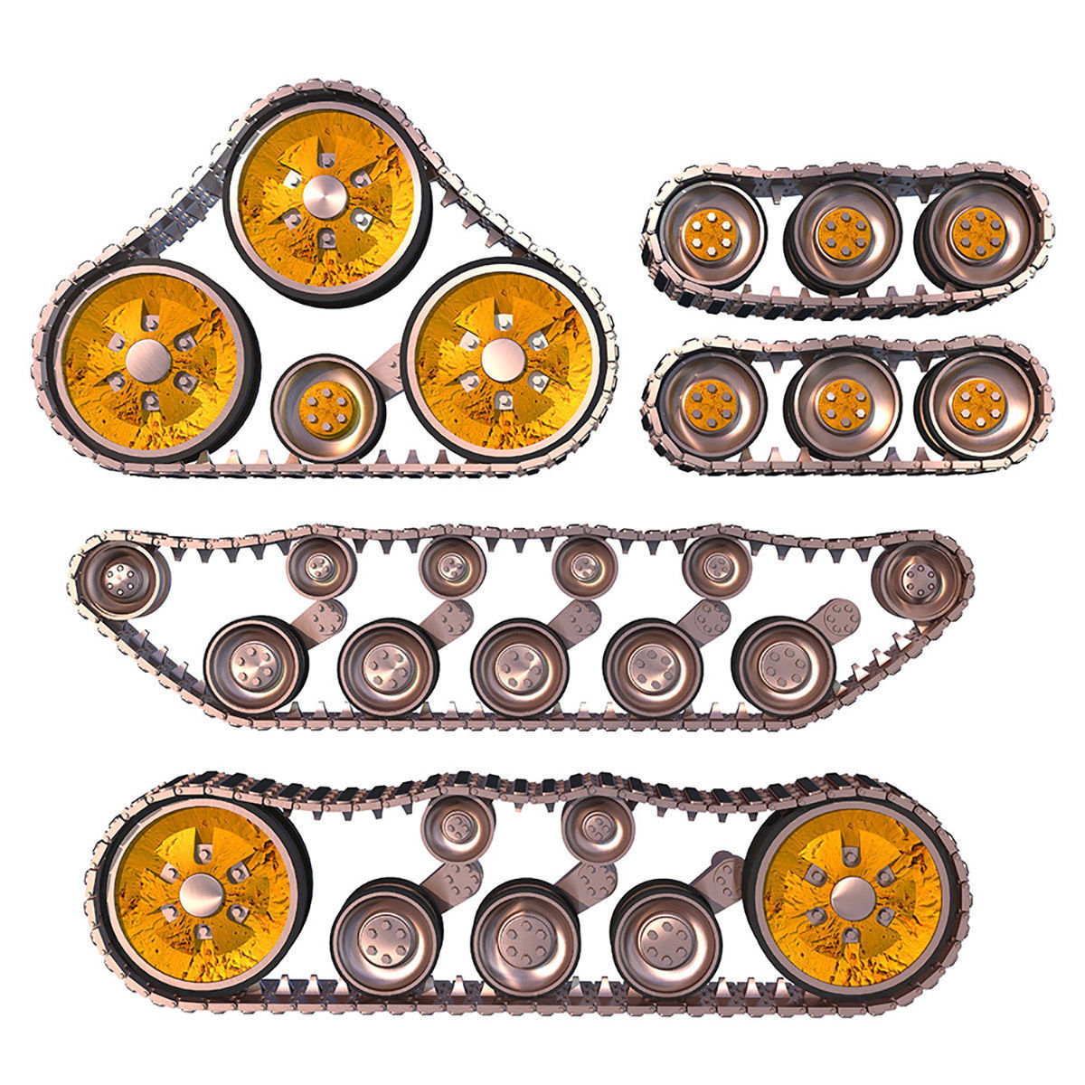 Continuous tracks 3D model_1