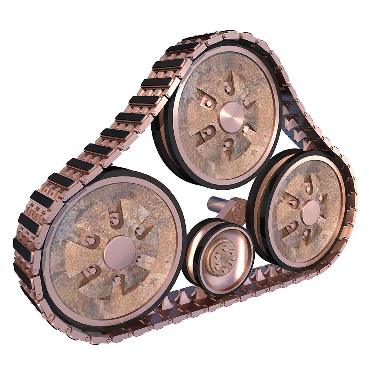 Continuous tracks 3D model_3