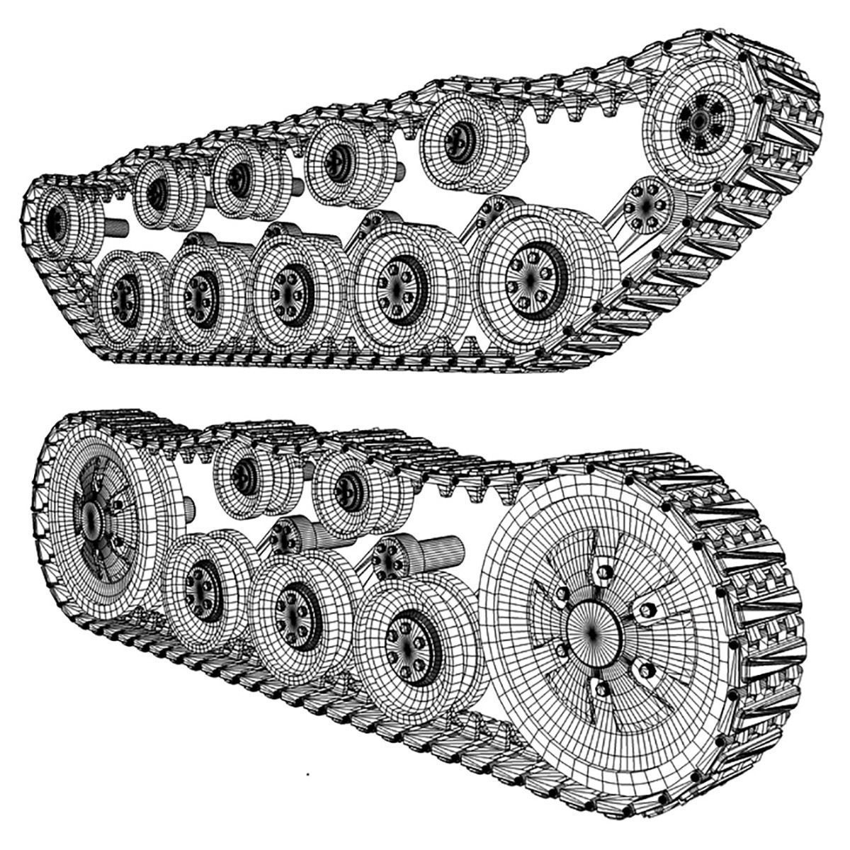 Continuous tracks 3D model_13