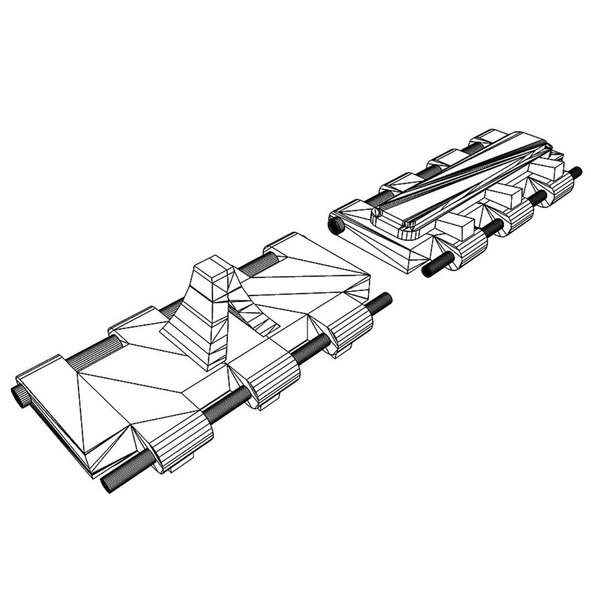Continuous tracks 3D model_15