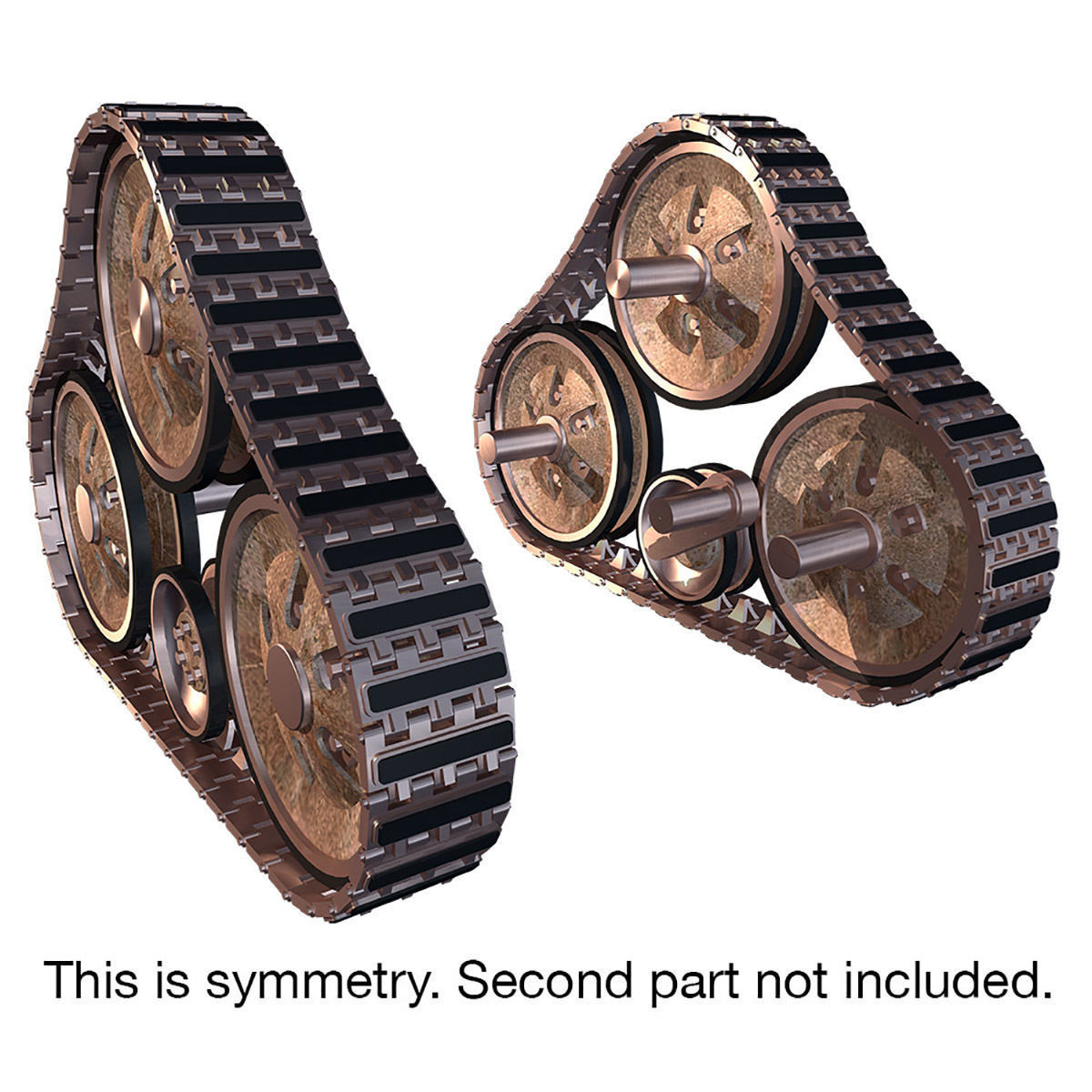 Continuous tracks 3D model_8