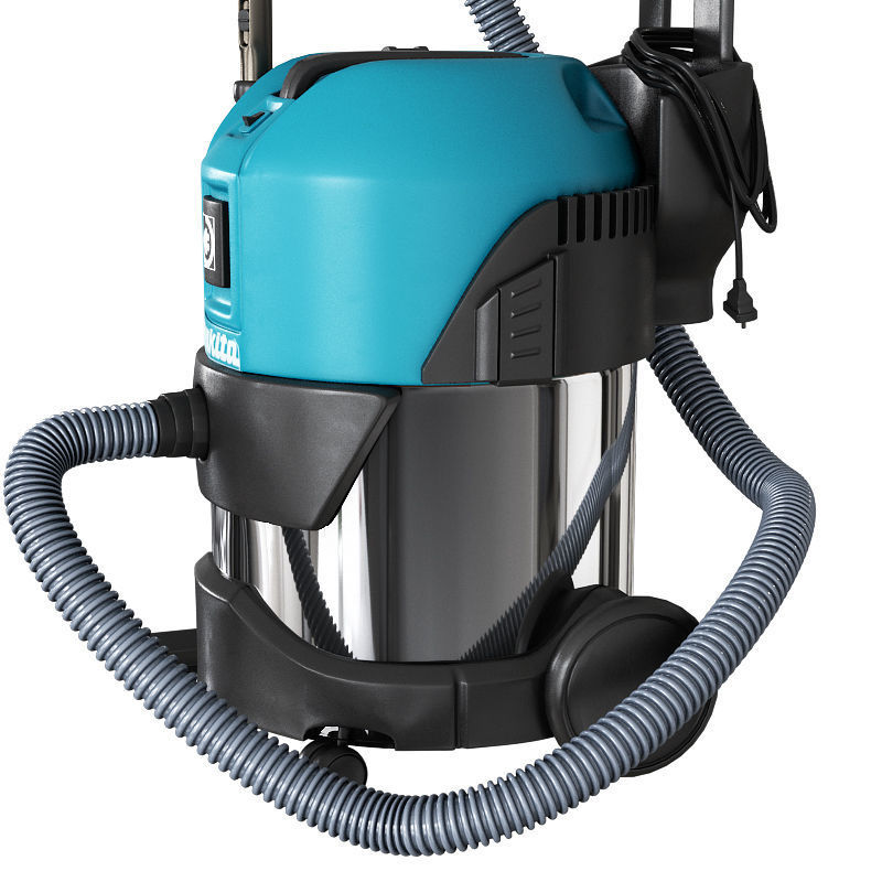 Makita Vacuum Cleaner Wet and Dry Dust Extractor  Low-poly 3D model_2