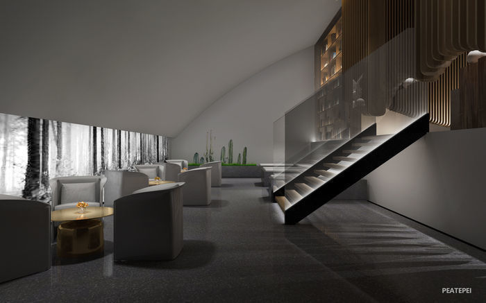 Reception hall 3D model_2