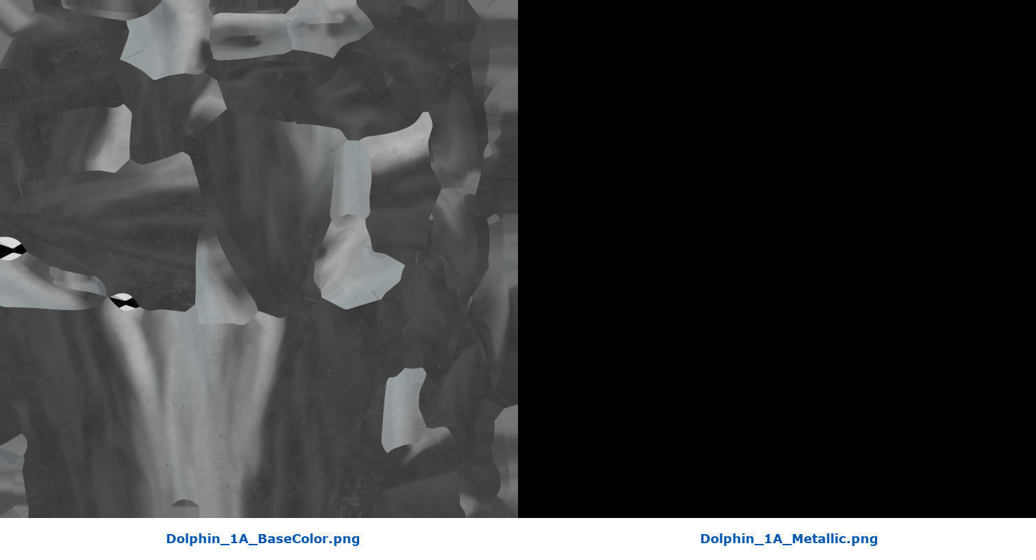 Dolphin 1A Low-poly 3D model_7