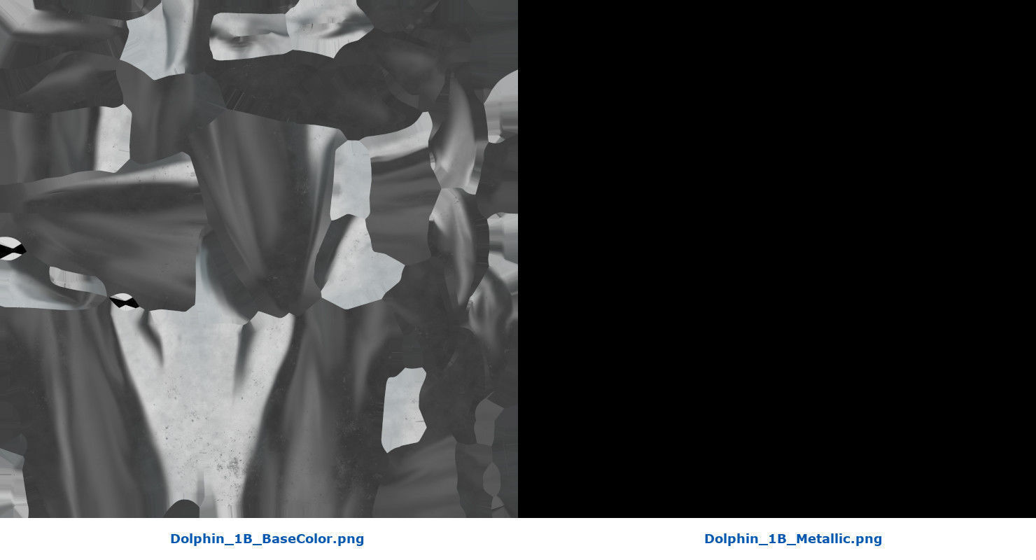 Dolphin 1B Low-poly 3D model_7