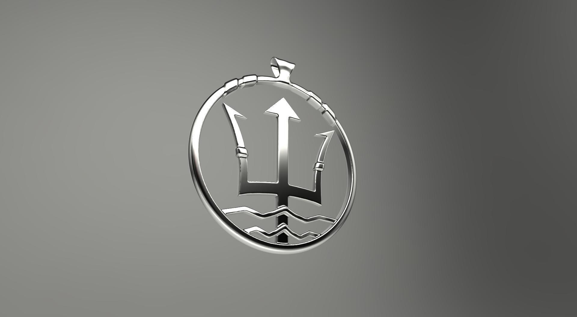 Pendant Poseidon 3dPrint 3D print model_12