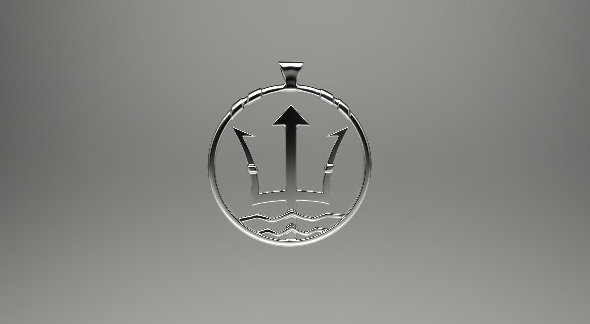 Pendant Poseidon 3dPrint 3D print model_6