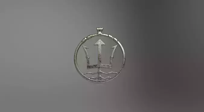 Pendant Poseidon 3dPrint 3D print model