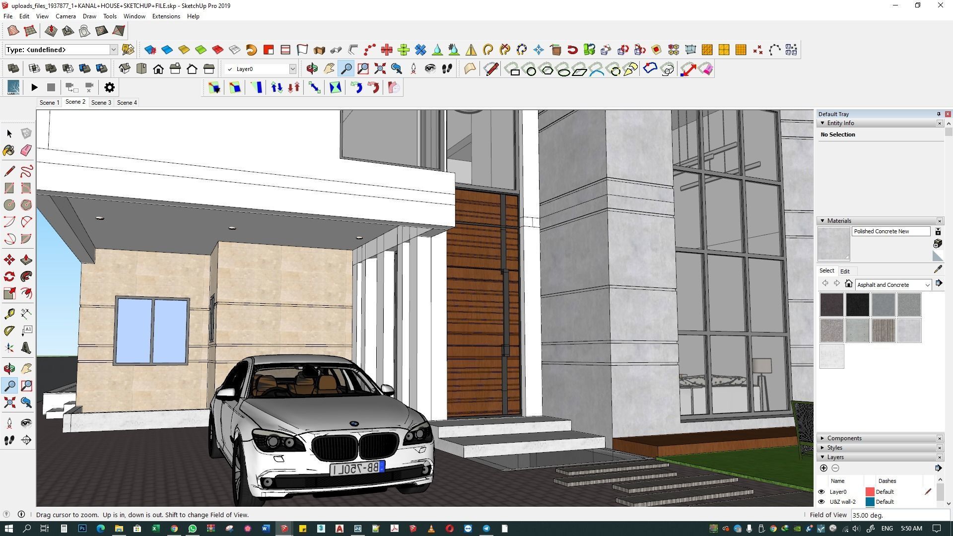 LUXURY HOUSE SKETCHUP M0DEL  3D model_7