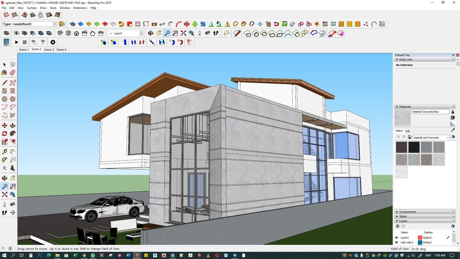 LUXURY HOUSE SKETCHUP M0DEL  3D model_9