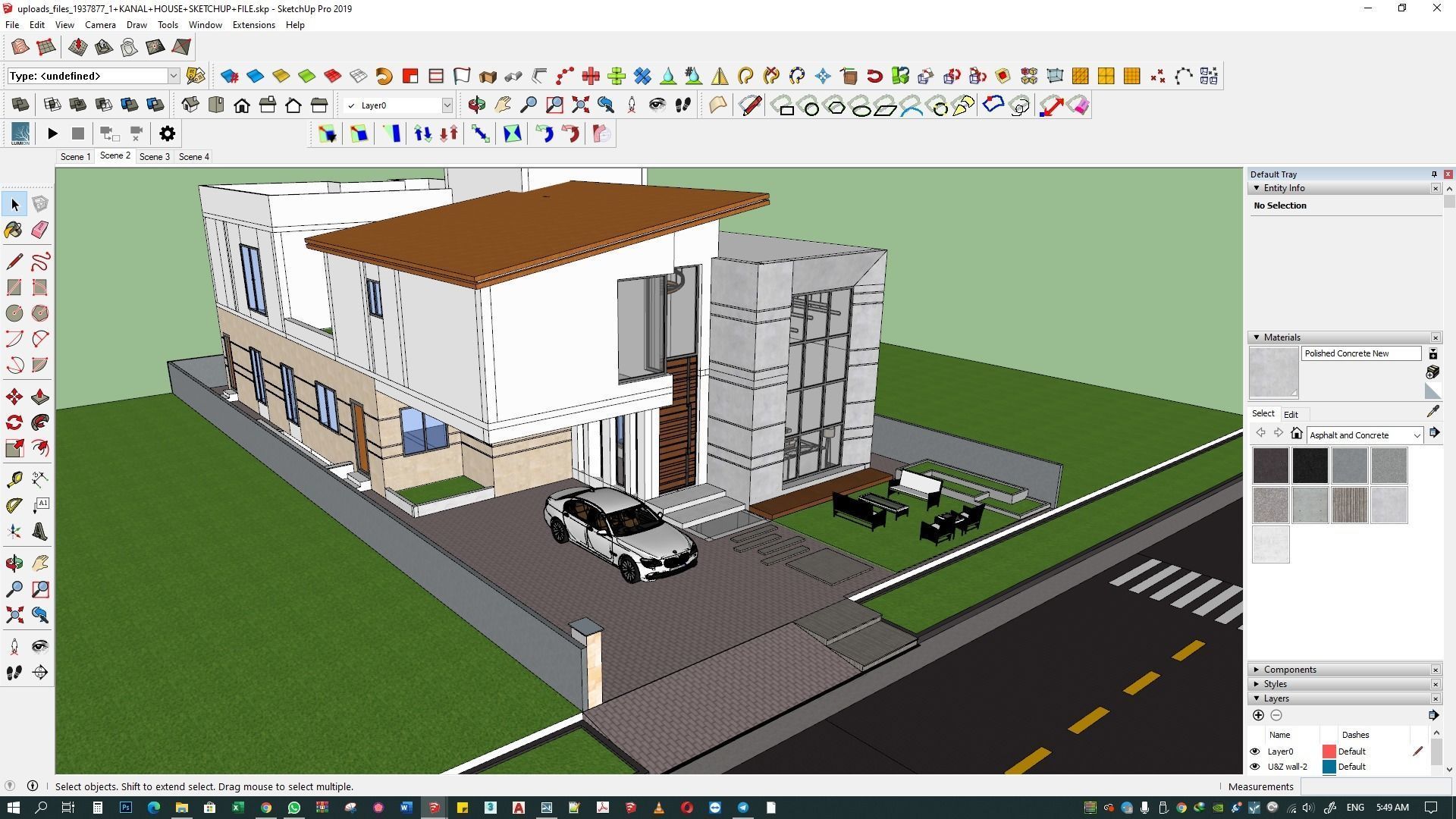 LUXURY HOUSE SKETCHUP M0DEL  3D model_3