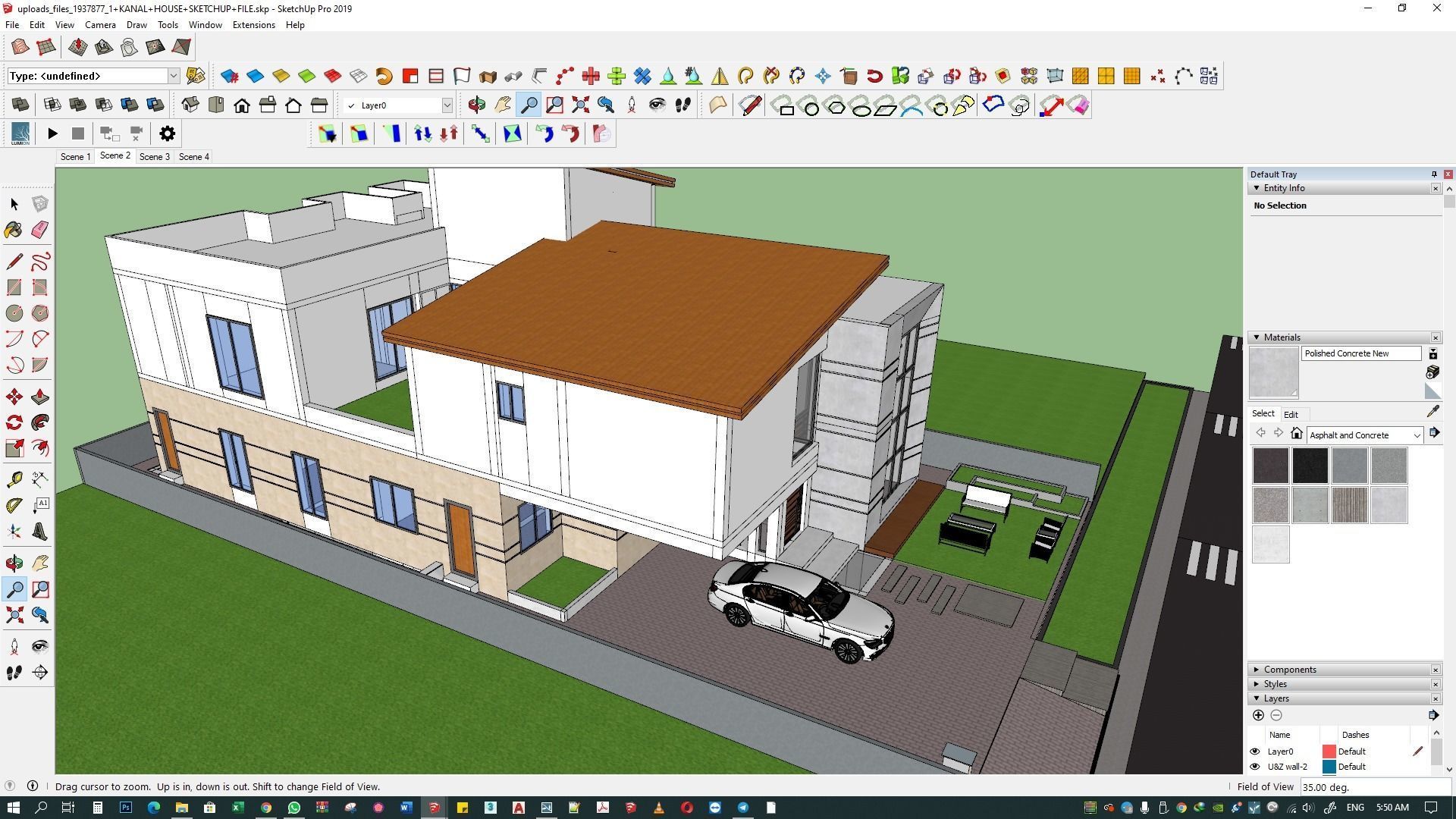 LUXURY HOUSE SKETCHUP M0DEL  3D model_12