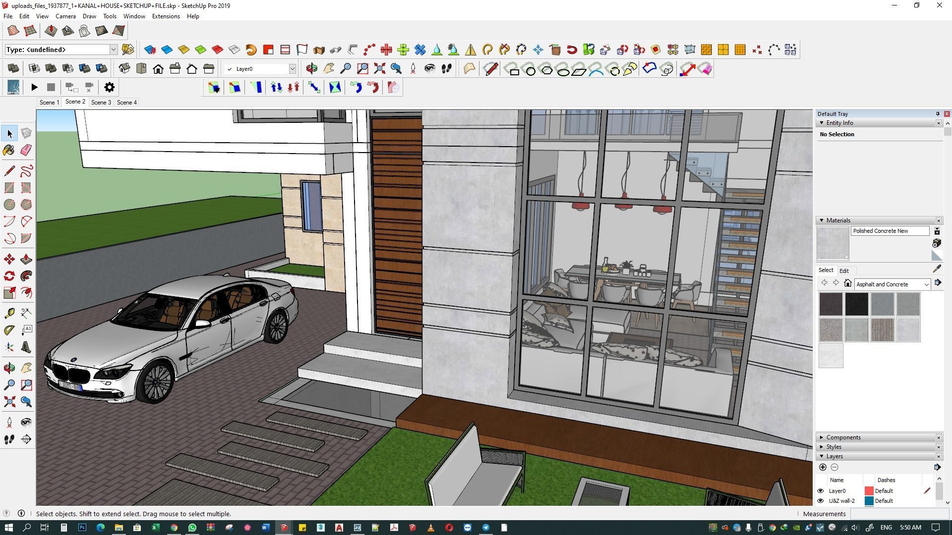 LUXURY HOUSE SKETCHUP M0DEL  3D model_6