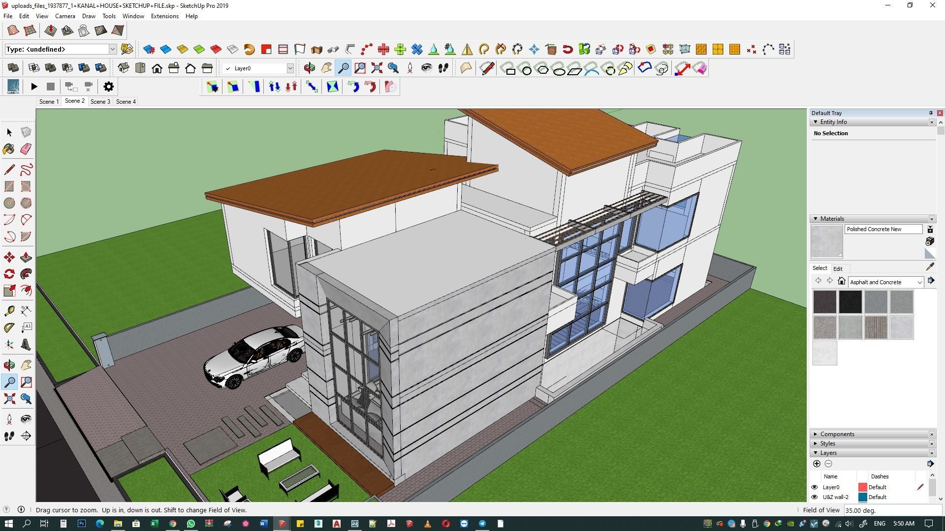 LUXURY HOUSE SKETCHUP M0DEL  3D model_11