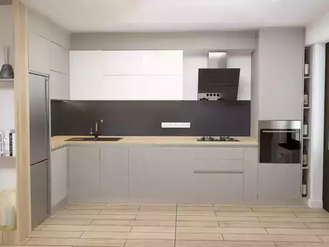 KITCHEN and CLOSET 3D model