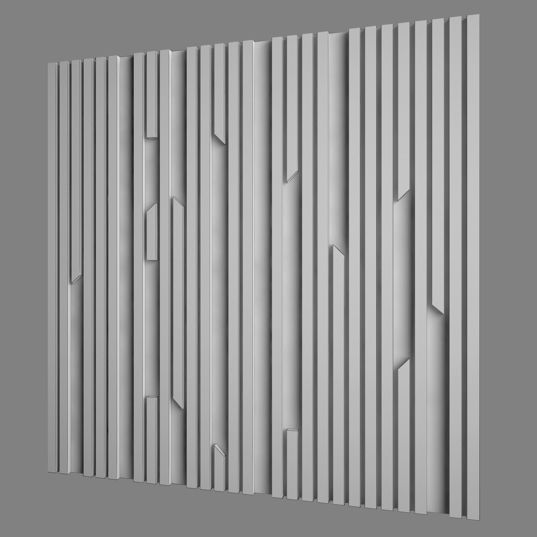Wall Panel 17 3D model_2