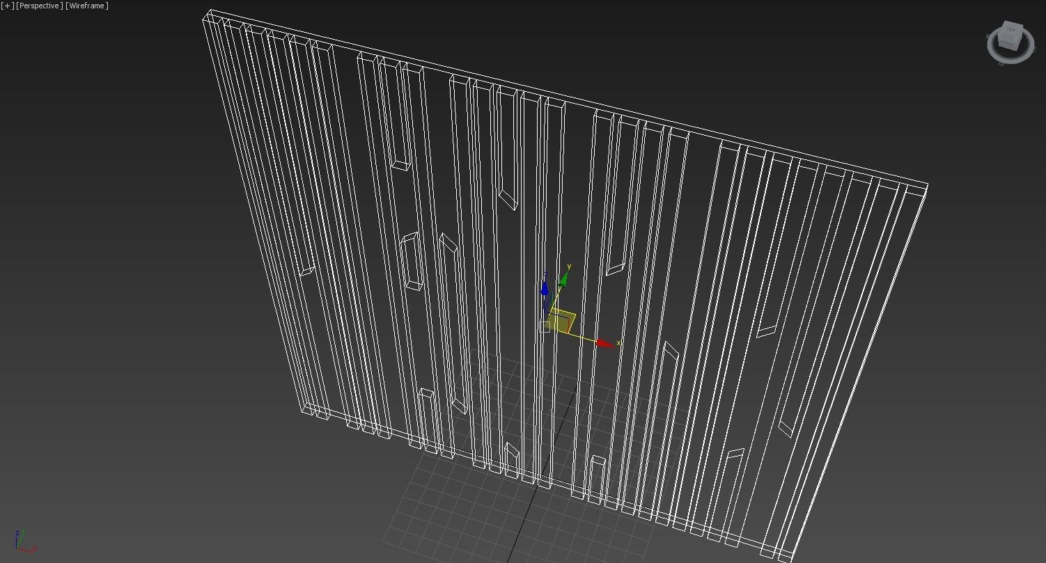 Wall Panel 17 3D model_4