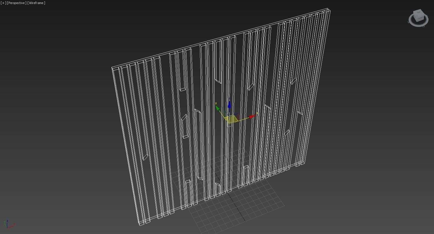 Wall Panel 17 3D model_3