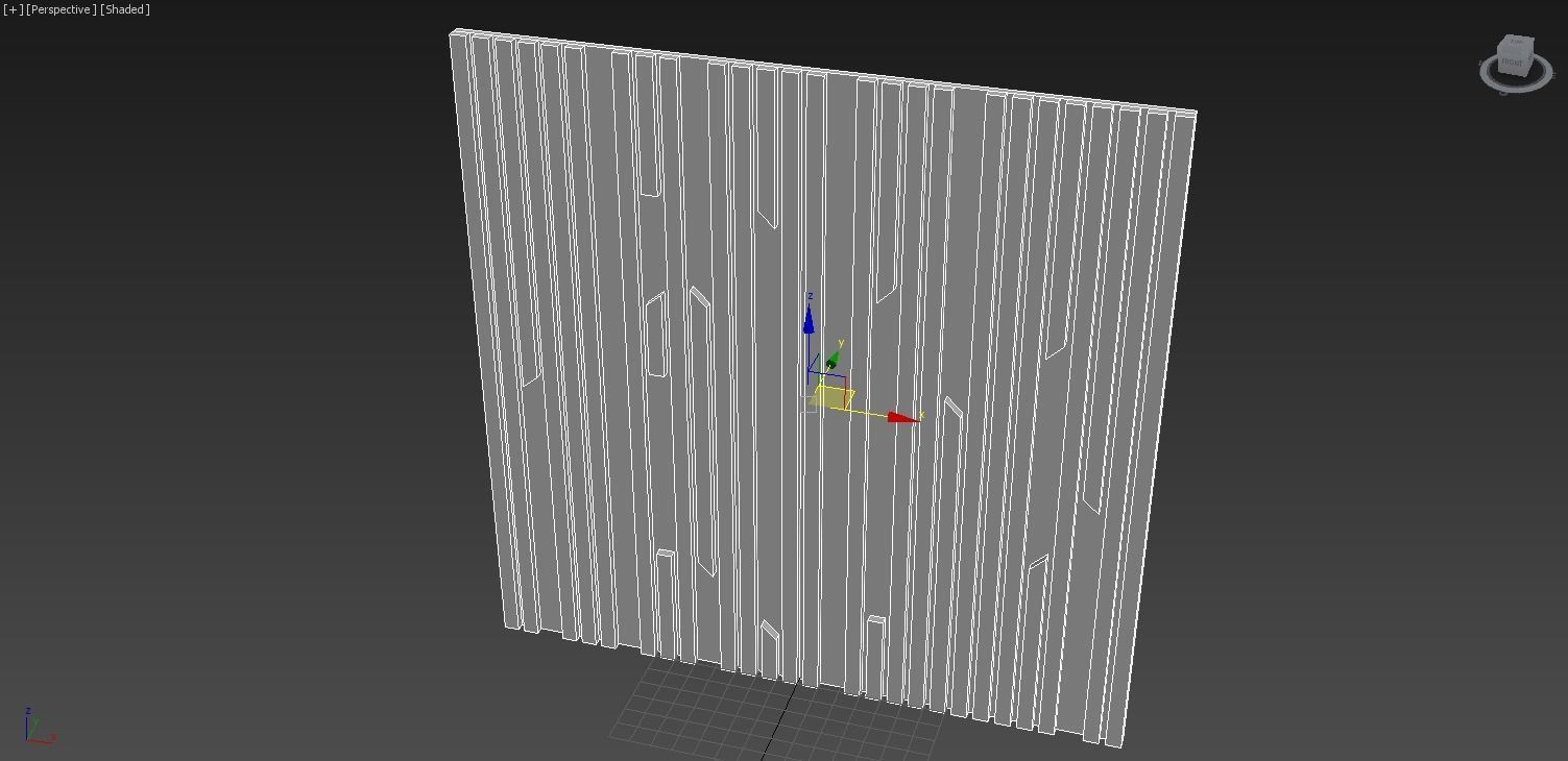 Wall Panel 17 3D model_5