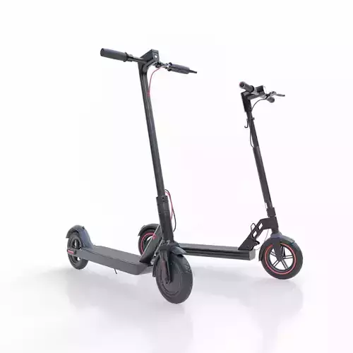 Set of electric scooters Xiaomi Mijia Scooter Unicool Foldable 3D model