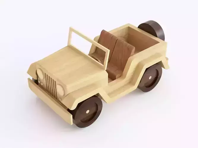 Wooden toy car 12