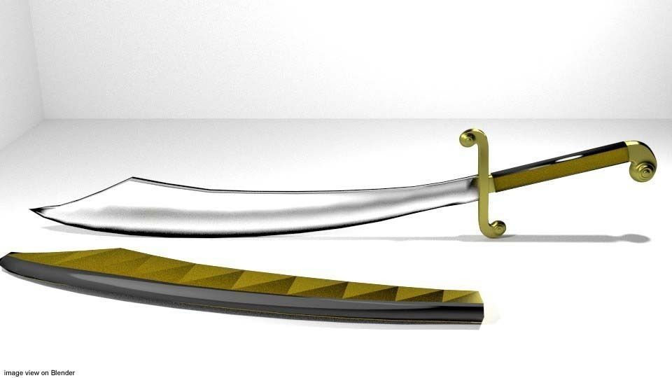Sword - Tang 3D model_1