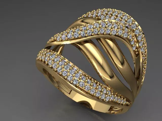 Fancy Ring 3D print model_0